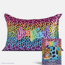 Load image into Gallery viewer, Lisa Frank X Kitsch Standard Satin Pillowcase - Rainbow Leopard