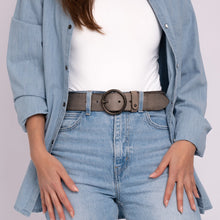 Load image into Gallery viewer, Pip | Vintage Full-Grain Leather Belt For Women GRAY