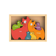 Load image into Gallery viewer, Cat Family Puzzle-Bilingual