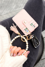 Load image into Gallery viewer, Pearl Key Ring Wallet Bracelet