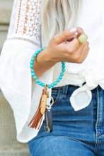 Load image into Gallery viewer, Boho Stone Keyring Bracelet
