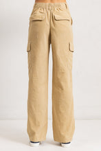 Load image into Gallery viewer, High Rise Corduroy Cargo Pants