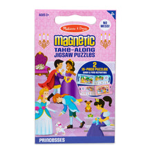 Load image into Gallery viewer, Take-Along Magnetic Jigsaw Puzzles – Princesses
