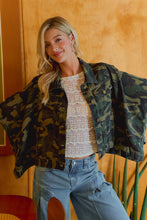 Load image into Gallery viewer, Oversized Cape Sleeve Denim Trucker Jacket