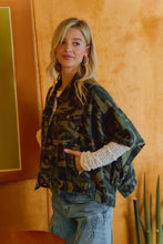 Load image into Gallery viewer, Oversized Cape Sleeve Denim Trucker Jacket