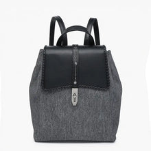Load image into Gallery viewer, Denim Studded Whipstitch Backpack