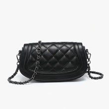 Load image into Gallery viewer, Taipei Quilted Flapover Crossbody w/ Chain Strap