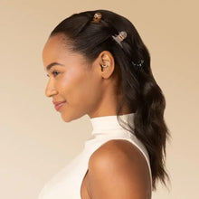 Load image into Gallery viewer, Recycled Plastic Mini Arched Clips 6pc Set - Soft Pink, Mocha & Black
