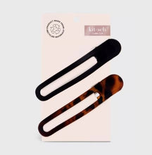 Load image into Gallery viewer, Curved Flat Lay Claw Clip - 2 pc Set