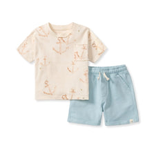 Load image into Gallery viewer, Anchors Boy Tee & Shorts Set