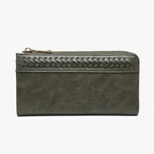 Load image into Gallery viewer, Gia Braided Detail Zip-Top Wallet