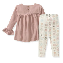 Load image into Gallery viewer, Toddler Little Button Organic Tunic & Pants Set
