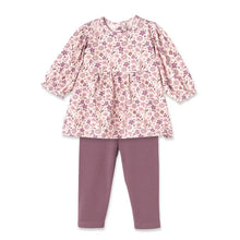Load image into Gallery viewer, Floral Tunic Set – Bamboo Top with Cotton Leggings