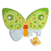 Load image into Gallery viewer, Butterfly 2-in-1 Wooden Puzzle