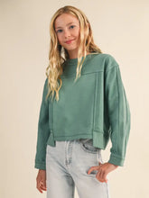 Load image into Gallery viewer, Tween Girls Crew Neck Sweatshirt - Teal