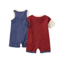 Load image into Gallery viewer, Basic Stripe Baby Boy Romper Set 2-Pack