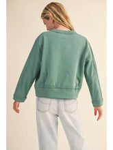 Load image into Gallery viewer, Tween Girls Crew Neck Sweatshirt - Teal