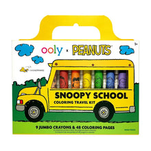 Load image into Gallery viewer, OOLY X Peanuts - Snoopy School Coloring Travel Kit