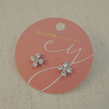 Load image into Gallery viewer, Radiant Sparkle Mini Cross Stud Earrings