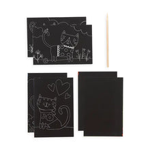 Load image into Gallery viewer, Mini Scratch & Scribble Art Kit: Cutie Cats