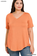 Load image into Gallery viewer, Short Sleeve V-Neck Hi-Low Top