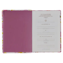 Load image into Gallery viewer, Pink Floral Spiritual Growth Bible - New Living Traslation