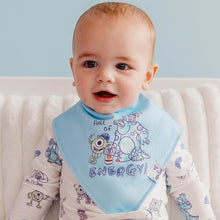 Load image into Gallery viewer, COPPER PEARL® Baby Bandana Bibs - Monsters Inc. Medley