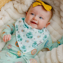Load image into Gallery viewer, COPPER PEARL® Baby Bandana Bibs 4pk - Sesame Street Retro Floral
