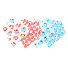 Load image into Gallery viewer, COPPER PEARL® Baby Bandana Bibs - Elmo Heart Candies