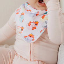 Load image into Gallery viewer, COPPER PEARL® Baby Bandana Bibs - Elmo Heart Candies