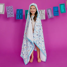 Load image into Gallery viewer, COPPER PEARL® Big Kid Hooded Towel Monsters Inc. Medley