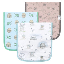 Load image into Gallery viewer, COPPER PEARL® Premium Burp Cloths 3pk - Star Wars Grogu