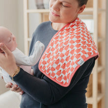 Load image into Gallery viewer, COPPER PEARL® Premium Burp Cloths - Elmo Heart Candies