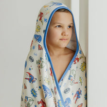 Load image into Gallery viewer, COPPER PEARL® Big Kid Hooded Towel JUSTICE LEAGUE™