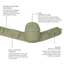 Load image into Gallery viewer, Copper Pearl Everyday Hip Carrier - Sage