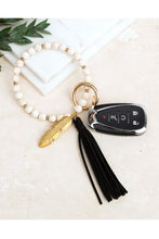 Load image into Gallery viewer, Boho Stone Keyring Bracelet
