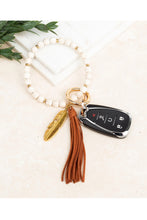 Load image into Gallery viewer, Boho Stone Keyring Bracelet
