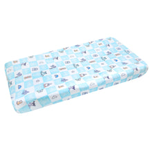 Load image into Gallery viewer, COPPER PEARL® Diaper Changing Pad Cover Monsters Inc. Medley