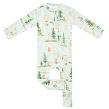 Load image into Gallery viewer, COPPER PEARL® Convertible Zip-Up Footie Pajama FOREST EXPLORER