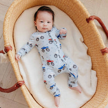 Load image into Gallery viewer, COPPER PEARL® Convertible Bamboo Zip-Up Footie Pajama - Easton