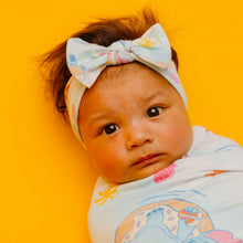 Load image into Gallery viewer, COPPER PEARL® Knit Headband Bow - Disney Stitch Dreamsicles