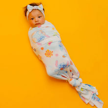 Load image into Gallery viewer, COPPER PEARL® Knit Swaddle Blanket - Disney Stitch Dreamsicles