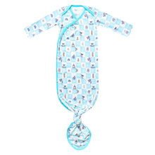 Load image into Gallery viewer, COPPER PEARL® Newborn Knotted Gown - Monsters Inc. Medley