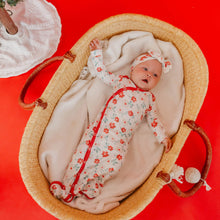 Load image into Gallery viewer, COPPER PEARL® Newborn Knotted Gown NOEL