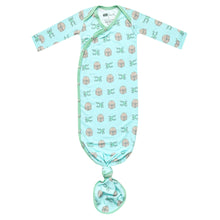Load image into Gallery viewer, COPPER PEARL® Newborn Knotted Gown - Star Wars Mando Medley
