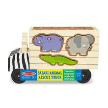 Load image into Gallery viewer, Safari Animal Rescue Truck Play Set