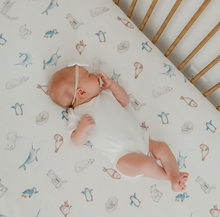 Load image into Gallery viewer, COPPER PEARL® Premium Crib Sheet ARTIC WONDER