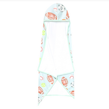 Load image into Gallery viewer, COPPER PEARL® Big Kid Hooded Towel - Sports Medley