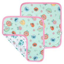 Load image into Gallery viewer, COPPER PEARL® Security Blanket Set (2pk) - Sesame Street Retro Floral