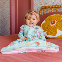 Load image into Gallery viewer, COPPER PEARL® Sleep Bag - Sesame Street Retro Floral